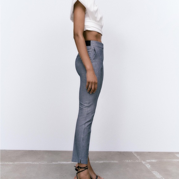 Zara Basic black jogger-waist slacks - Picture 3 of 8